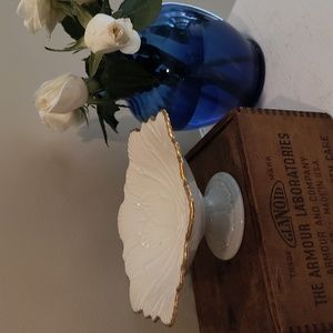 Lenox Arbor Collection Gold Trim Pedestal Bowl